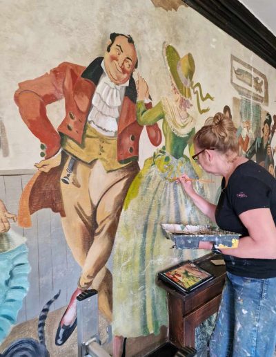 The Morritt Dickens Bar Mural Restoration